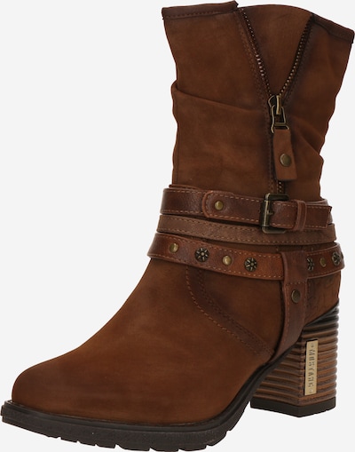 MUSTANG Botas camperas en cognac, Vista del producto