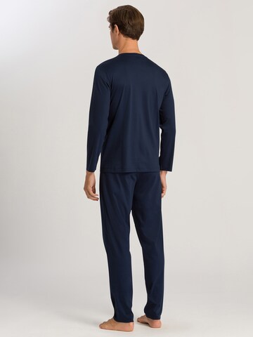 Hanro Pyjama lang 'Night Selection' in Blauw