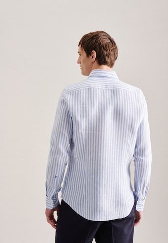 mėlyna SEIDENSTICKER Priglundantis modelis Marškiniai