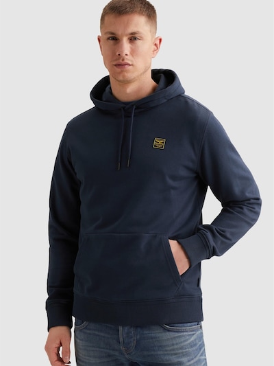 PME Legend Sweatshirt 'Hoodie with kangaroo pocket and badge' in S in Smoke blue, Item view