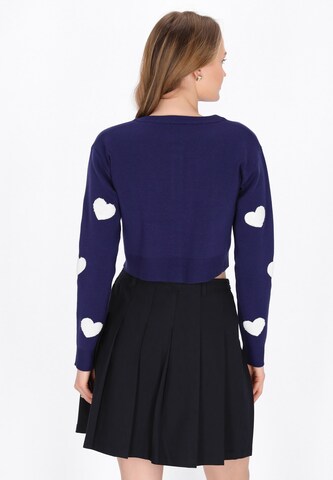 MYMO Knit cardigan in Blue