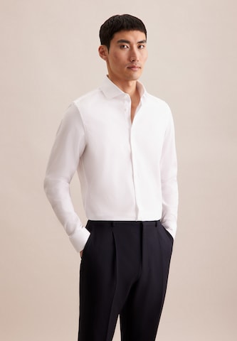 SEIDENSTICKER Slim fit Business shirt 'Schwarze Rose' in White: front