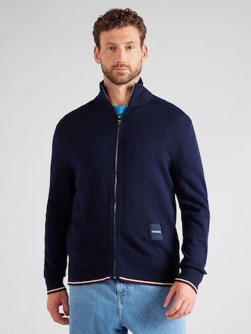 TOMMY HILFIGER Gebreid vest in Blauw: voorkant