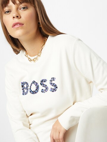 BOSS Sweatshirt 'Ela' in Weiß