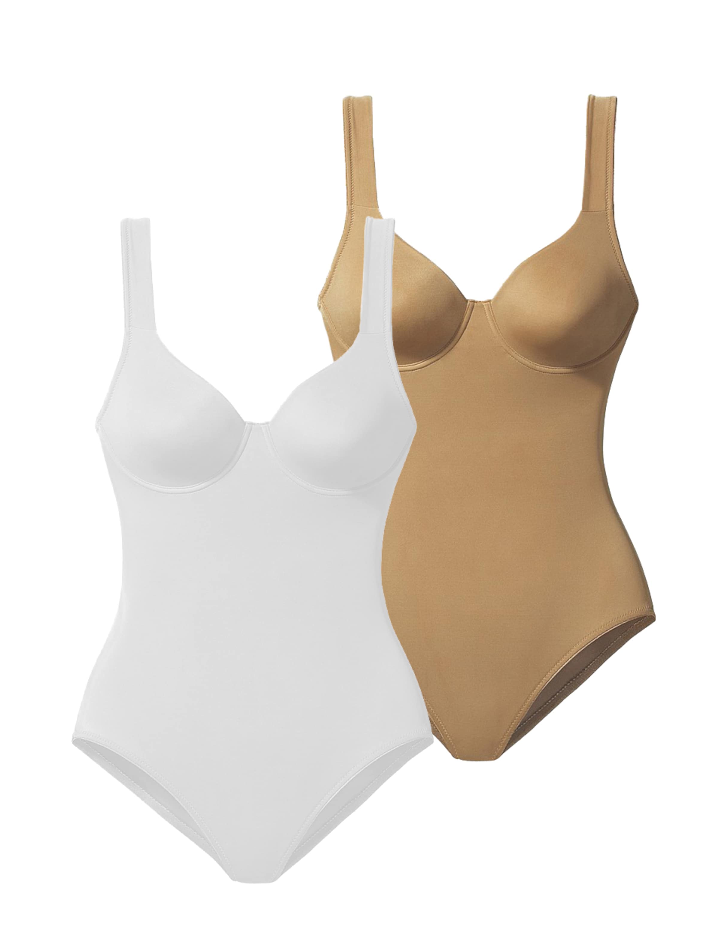 NUANCE Bodysuit in Brown: front