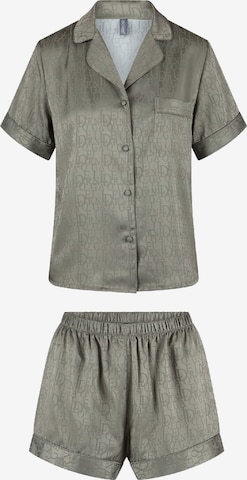 LingaDore Korte pyjama in Groen: voorkant