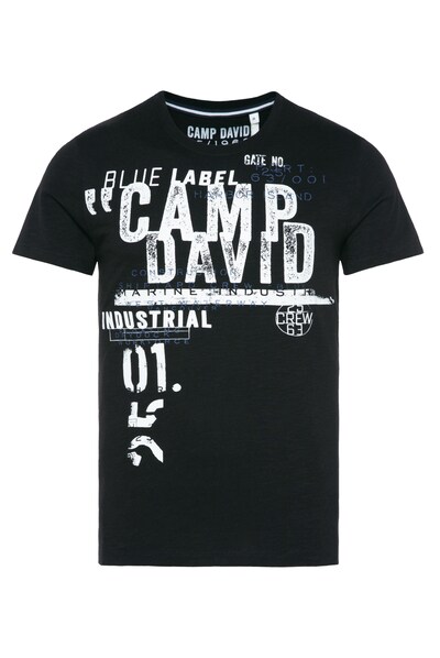 CAMP DAVID Majica | temno modra / črna / bela barva, Prikaz izdelka