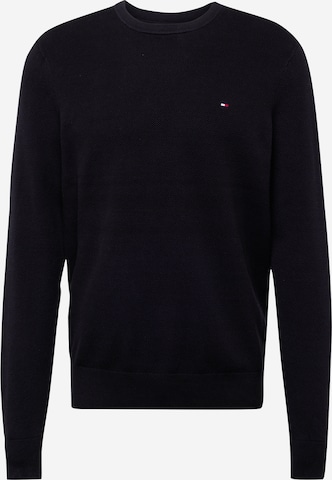 juoda TOMMY HILFIGER Megztinis 'ESSENTIAL': priekis