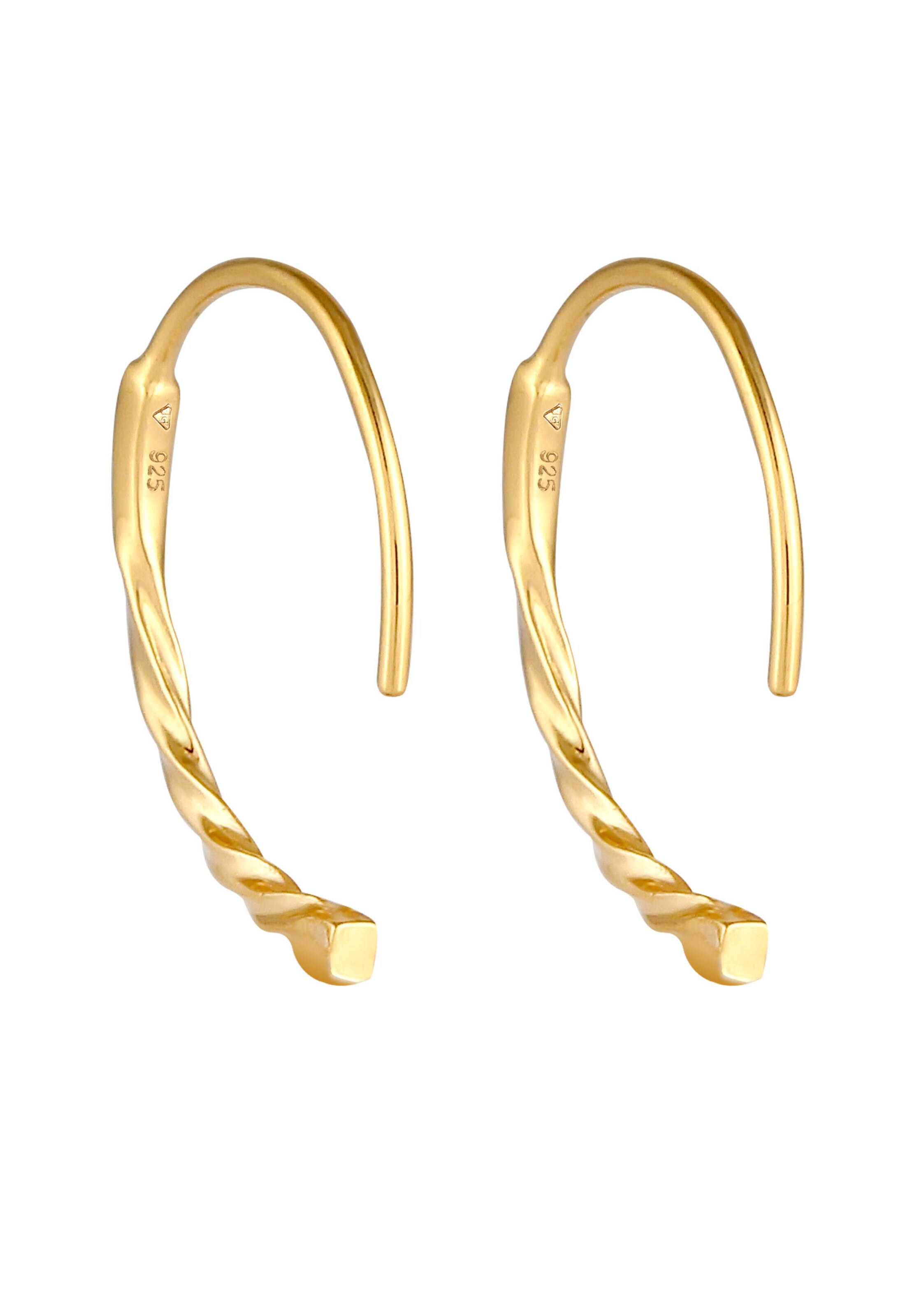 ELLI Earrings 'Twisted' in Gold