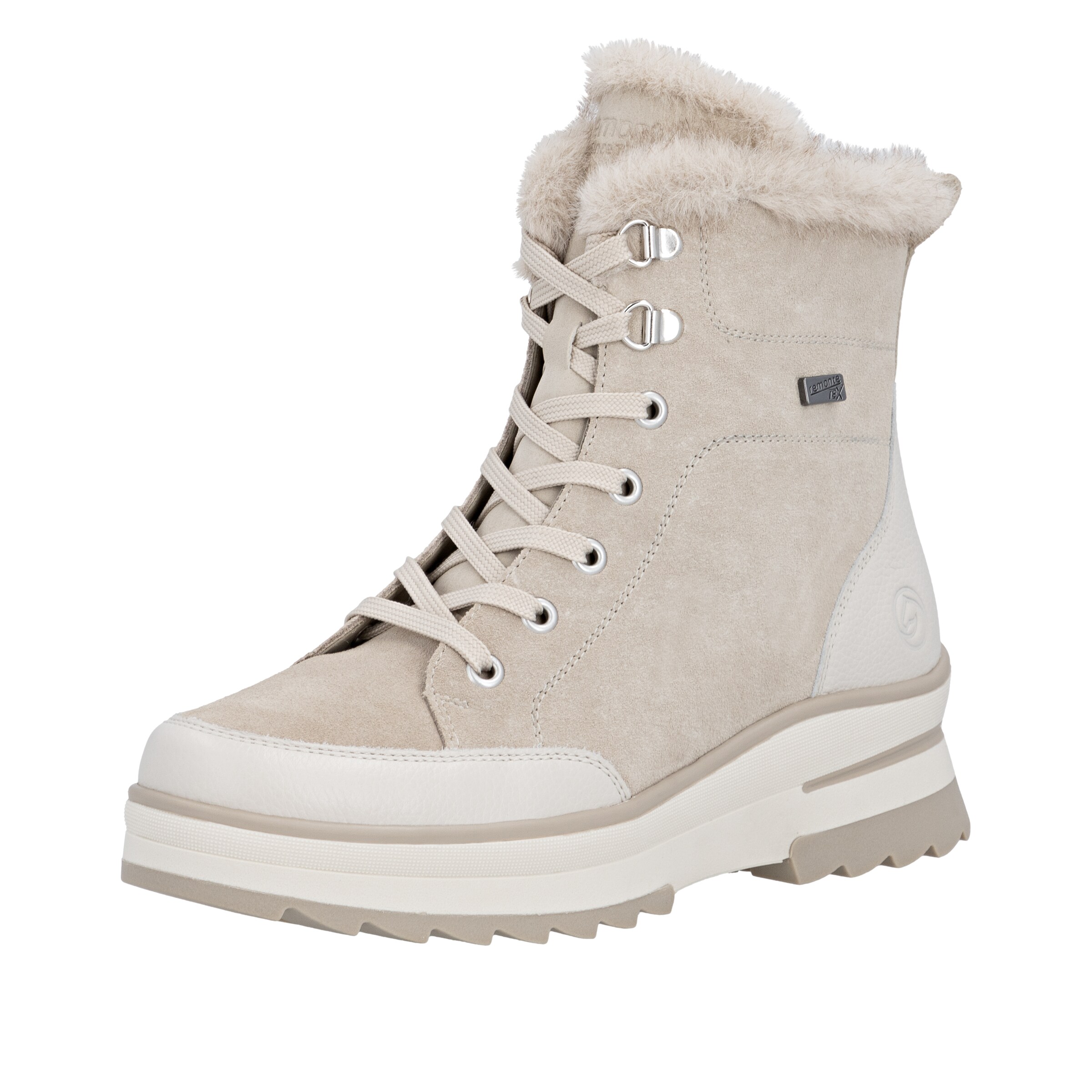 Bottes à lacets 'D2B76' REMONTE en gris : devant