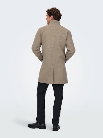 Manteau mi-saison 'ONSCHARLES' Only & Sons en gris