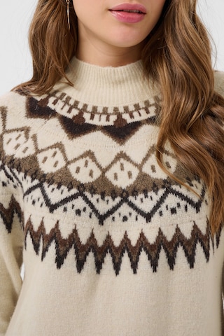 Cream Gebreide jurk 'Cherrie' in Beige