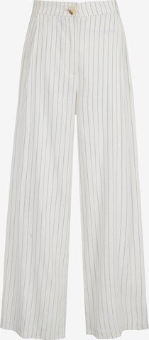 Wide Leg Pantalon à pince 'Hainault' Aligne en blanc : devant