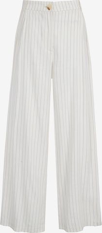 Aligne Wide leg Pleat-Front Pants 'Hainault' in White: front