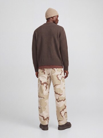 JACK & JONES Sweater 'JORNORREBRO' in Brown