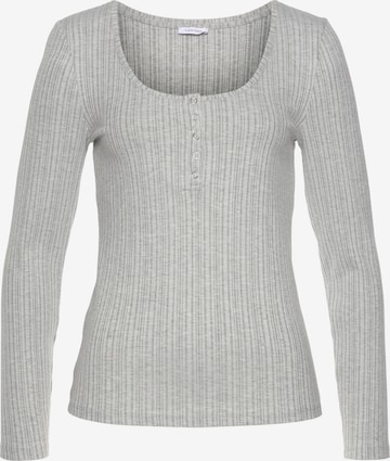 LASCANA Shirt in Grey: front