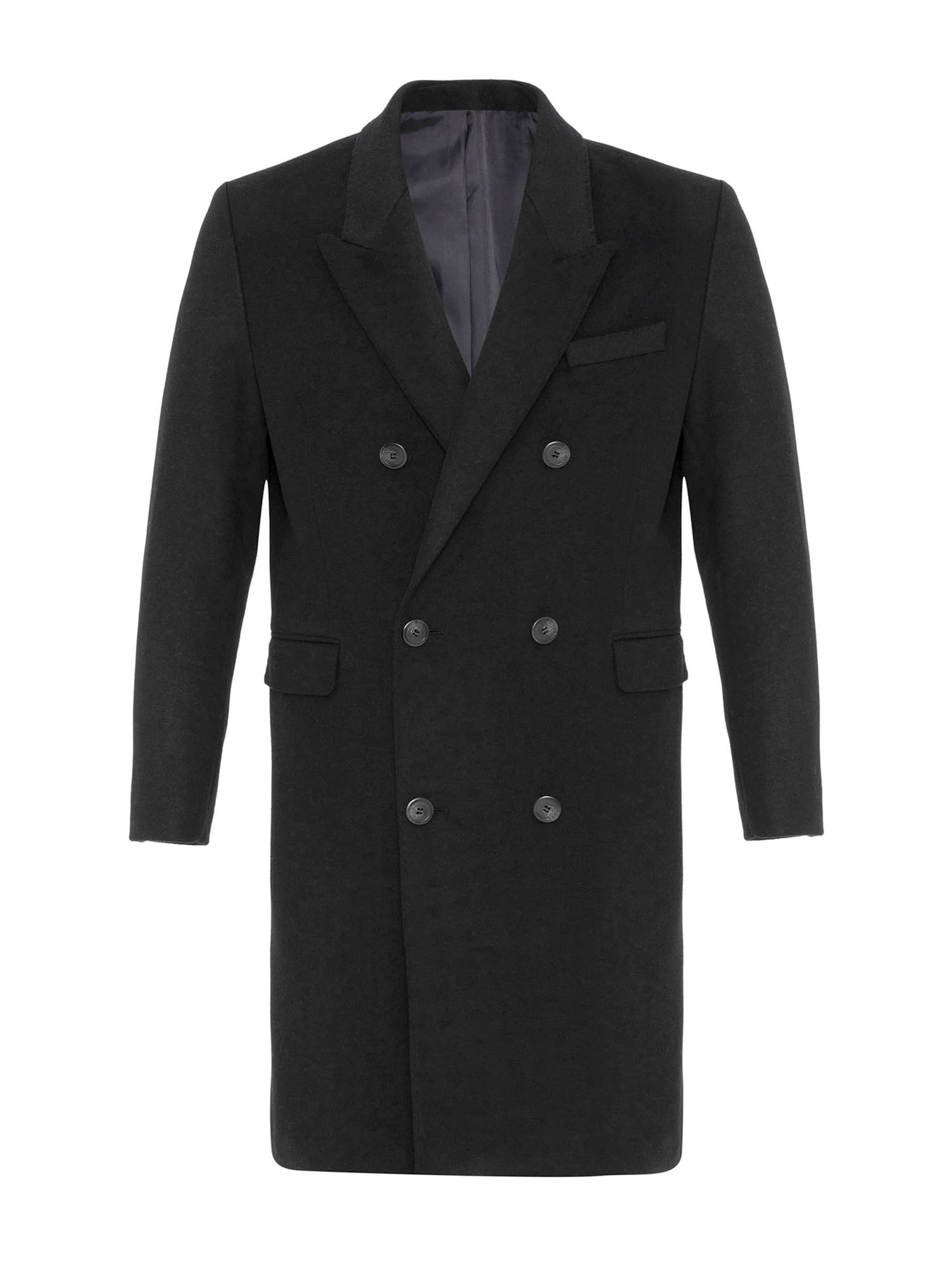 Cappotto di mezza stagione 'Klaus' di Antioch in nero: frontale