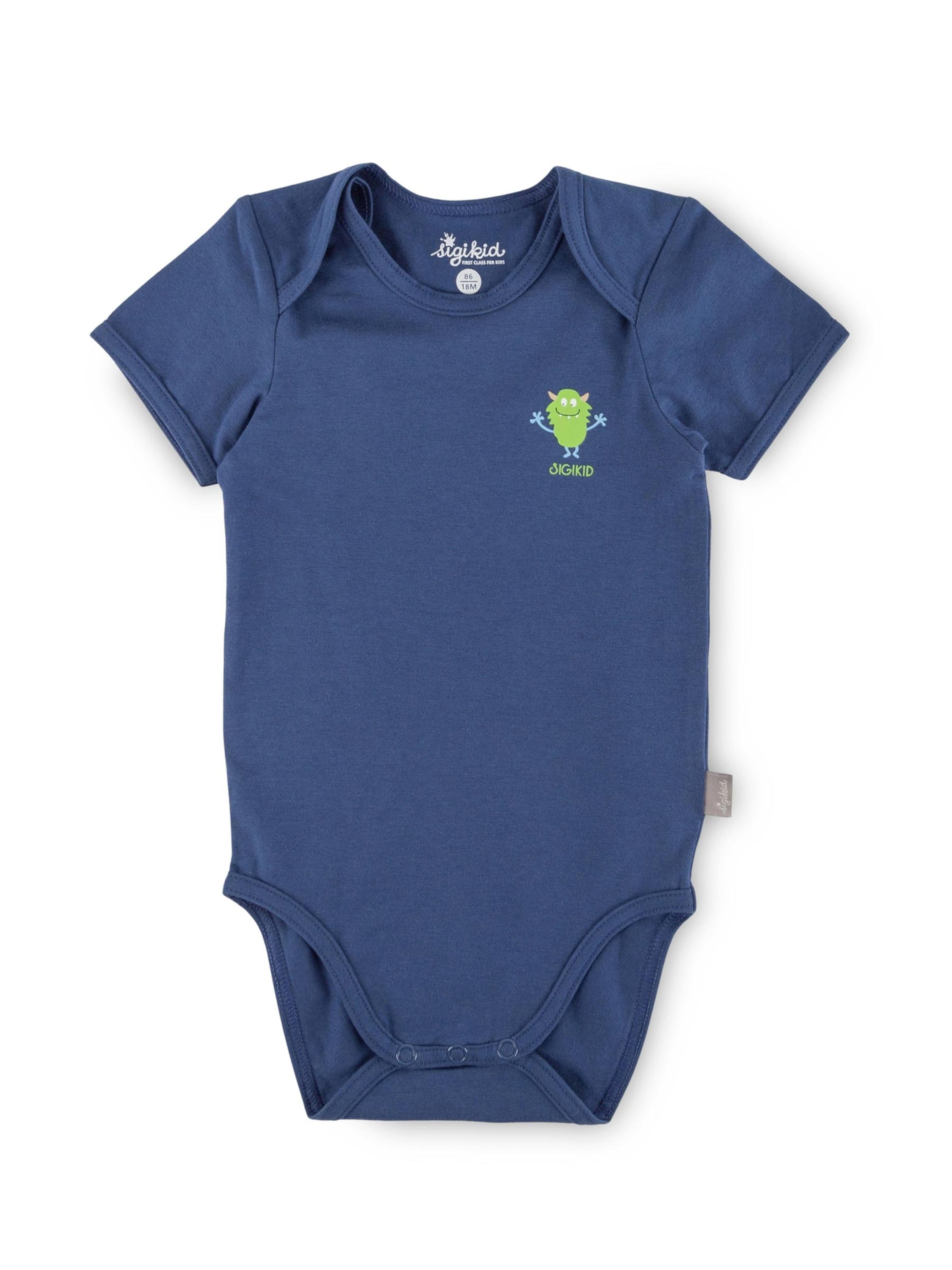 SIGIKID Strampler/Body‌‌‌‌‌‌‌‌‌ in Blau: Vorderseite