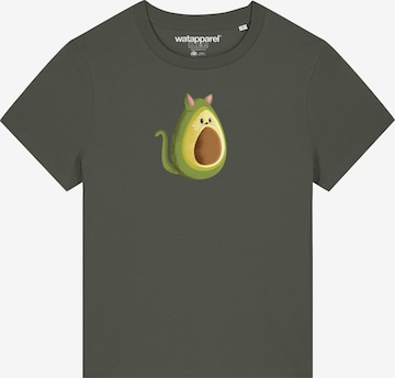 Watapparel Shirt ' Avocato ' in Grün: Vorderseite