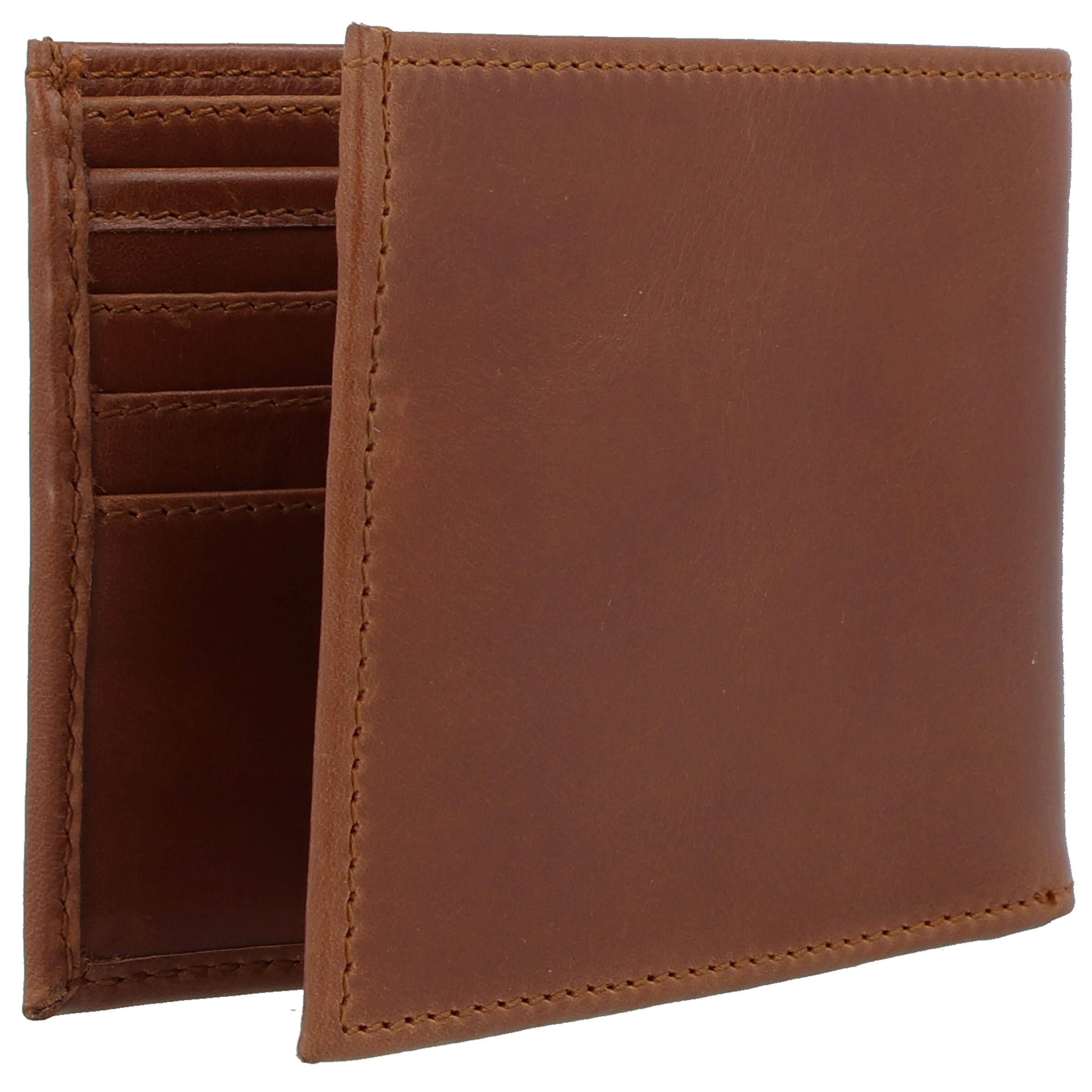 Buckle & Seam Wallet 'Bill' in Brown