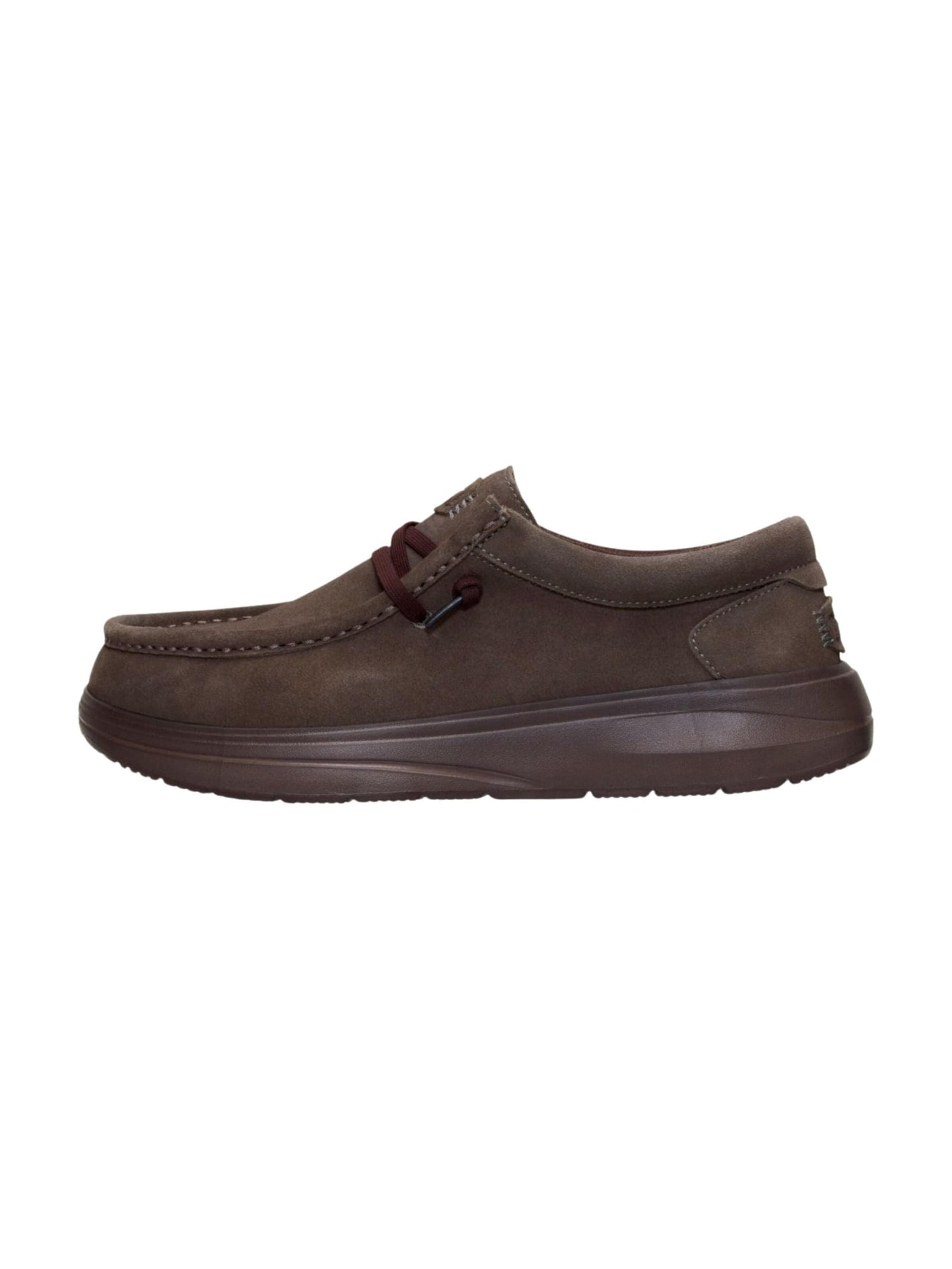 HEY DUDE Mockasin 'Wally COMF Suede' i brun: framsida