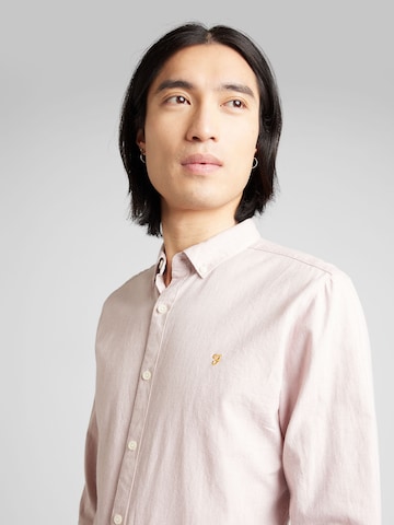 FARAH Regular fit Button Up Shirt 'STEEN' in Pink