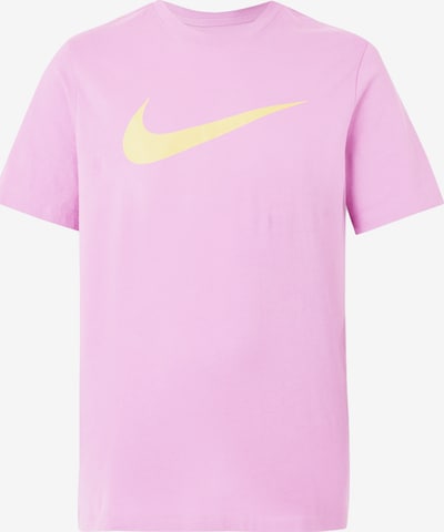 Nike Sportswear T-Shirt 'Swoosh' en M en jaune / rose clair, Vue avec produit