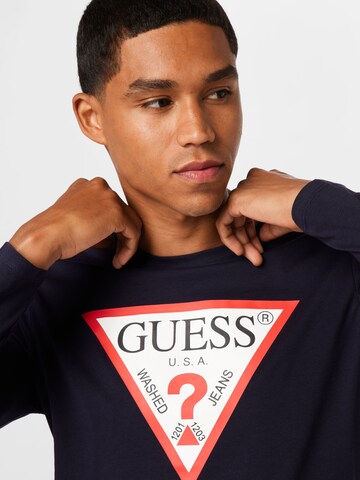 GUESS - Camiseta en azul