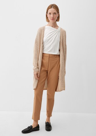 s.Oliver BLACK LABEL Knit Cardigan in Beige