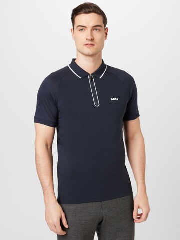 BOSS Green Shirt 'Philix' in Blauw: voorkant