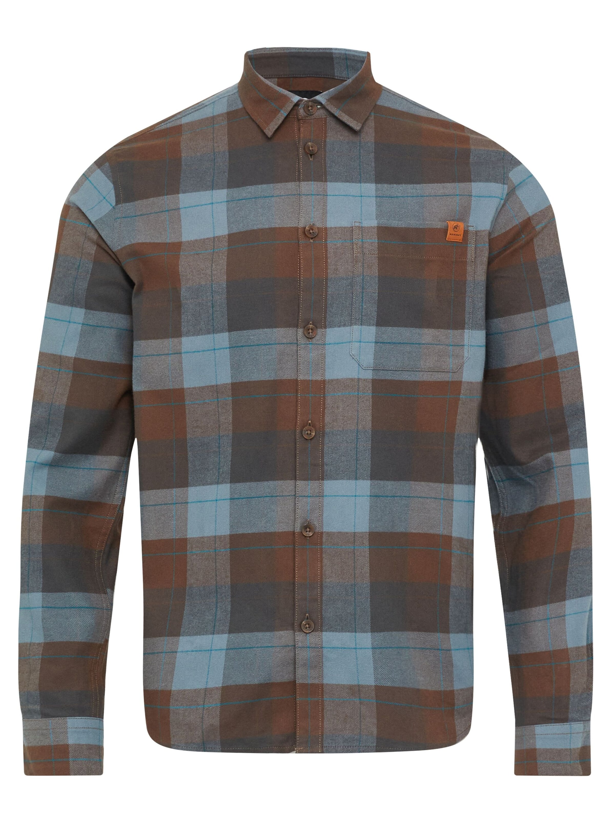 MAMMUT Athletic Button Up Shirt in Mixed colors: front