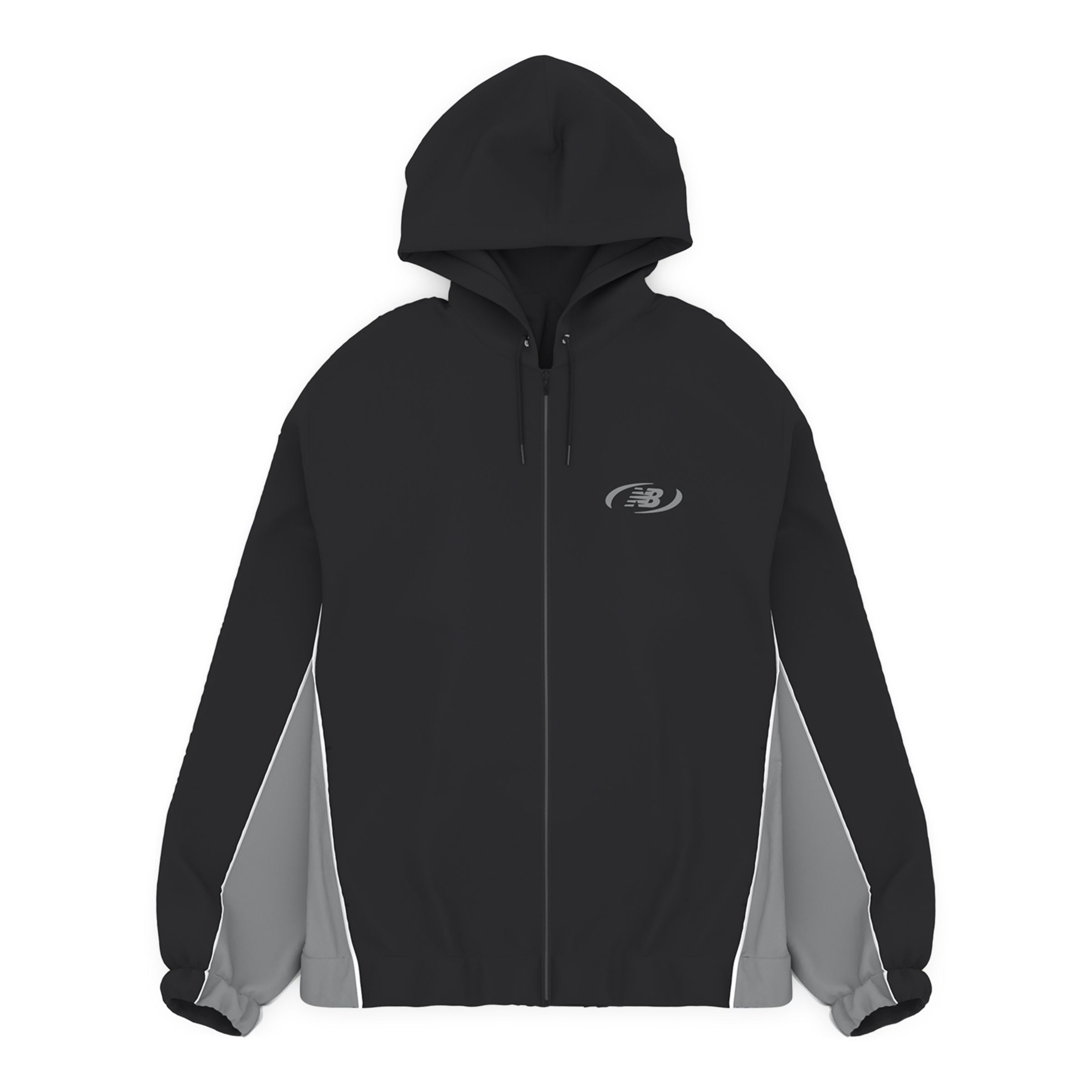 new balance Jacke 'Trackside' in Schwarz: Vorderseite