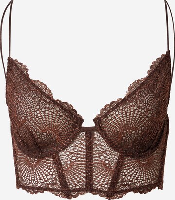 Bustier Soutien-gorge Free People en rouge : devant