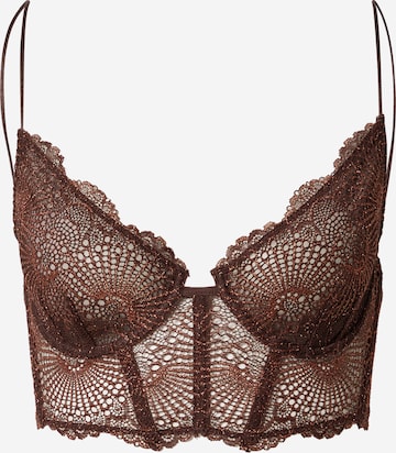 Free People Bustier Biustonosz w kolorze czerwony: przód