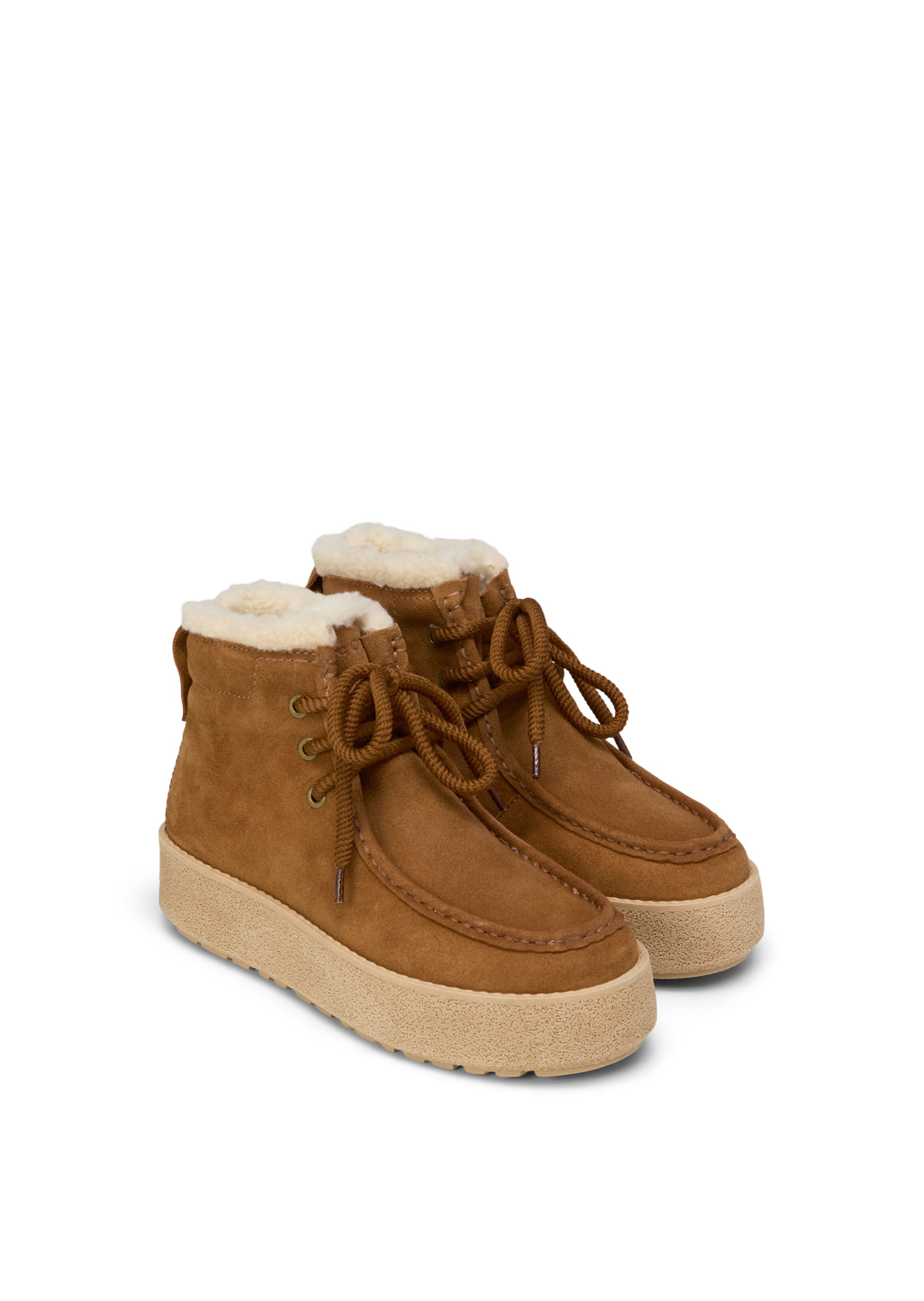 Marc O'Polo Lace-up bootie in Brown