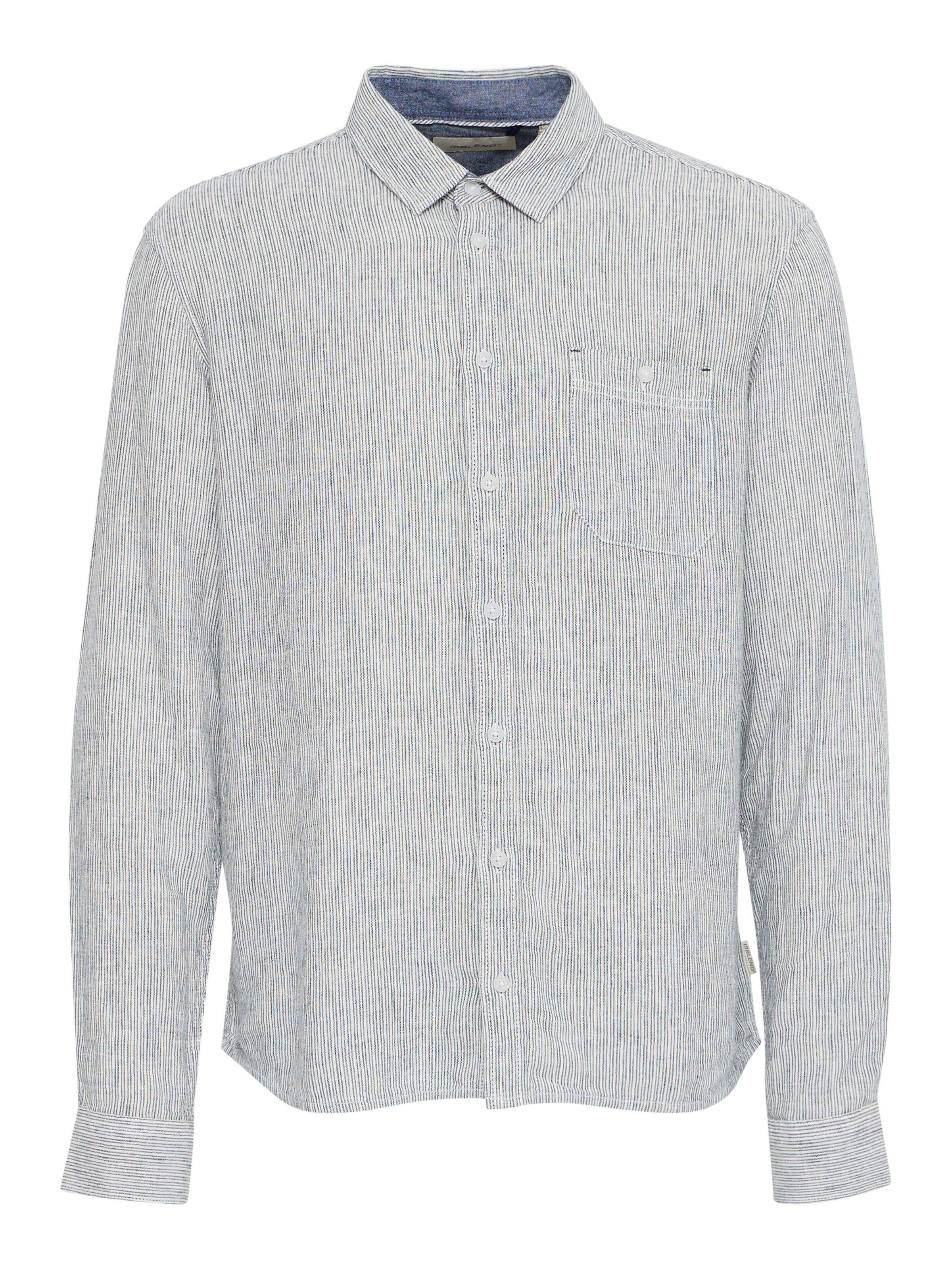 BLEND Regular Fit Hemd 'Bobby' in Blau: Vorderseite