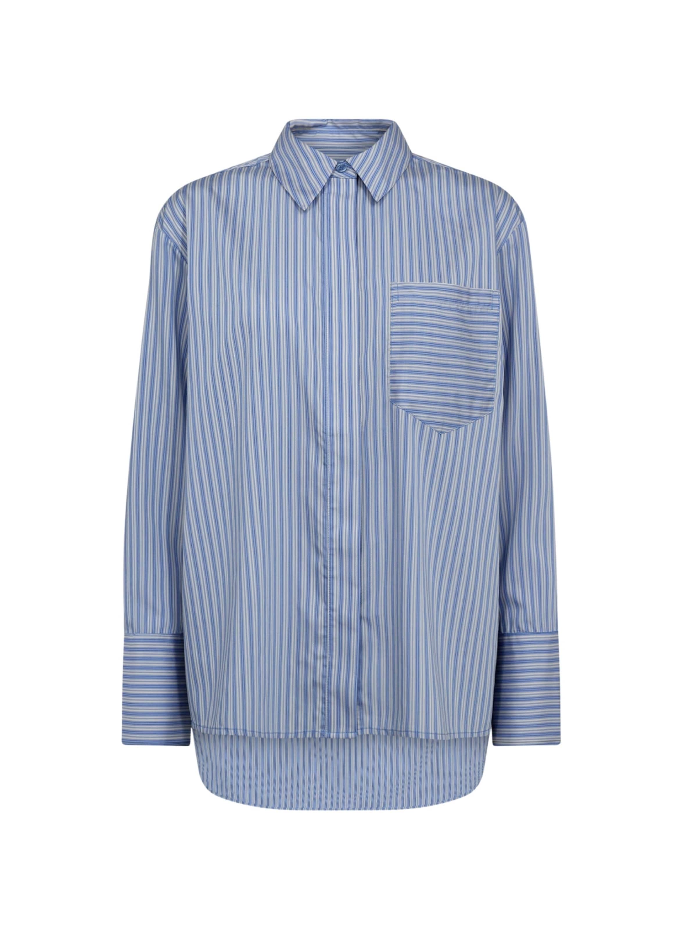 Camicia da donna 'Fina' co'couture di colore blu / bianco, Visualizzazione prodotti