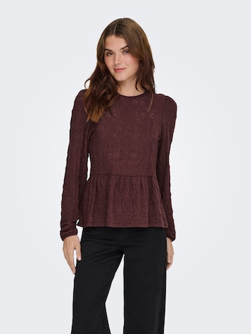 ruda ONLY Marškinėliai 'ONLGIAVANNA': priekis