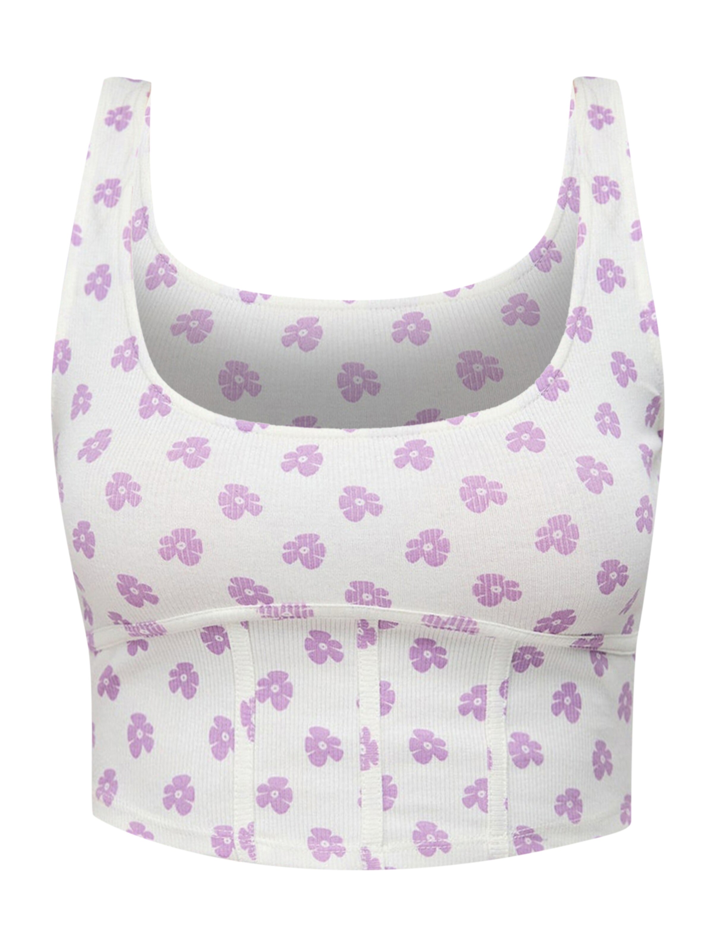 No Matter What Top in Weiß: Vorderseite