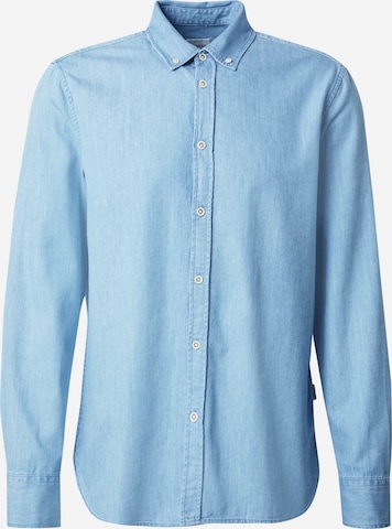 Fit confort Chemise 'Style Cullman' MUSTANG en bleu : devant