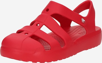 raudona Crocs Sandalai 'Classic': priekis