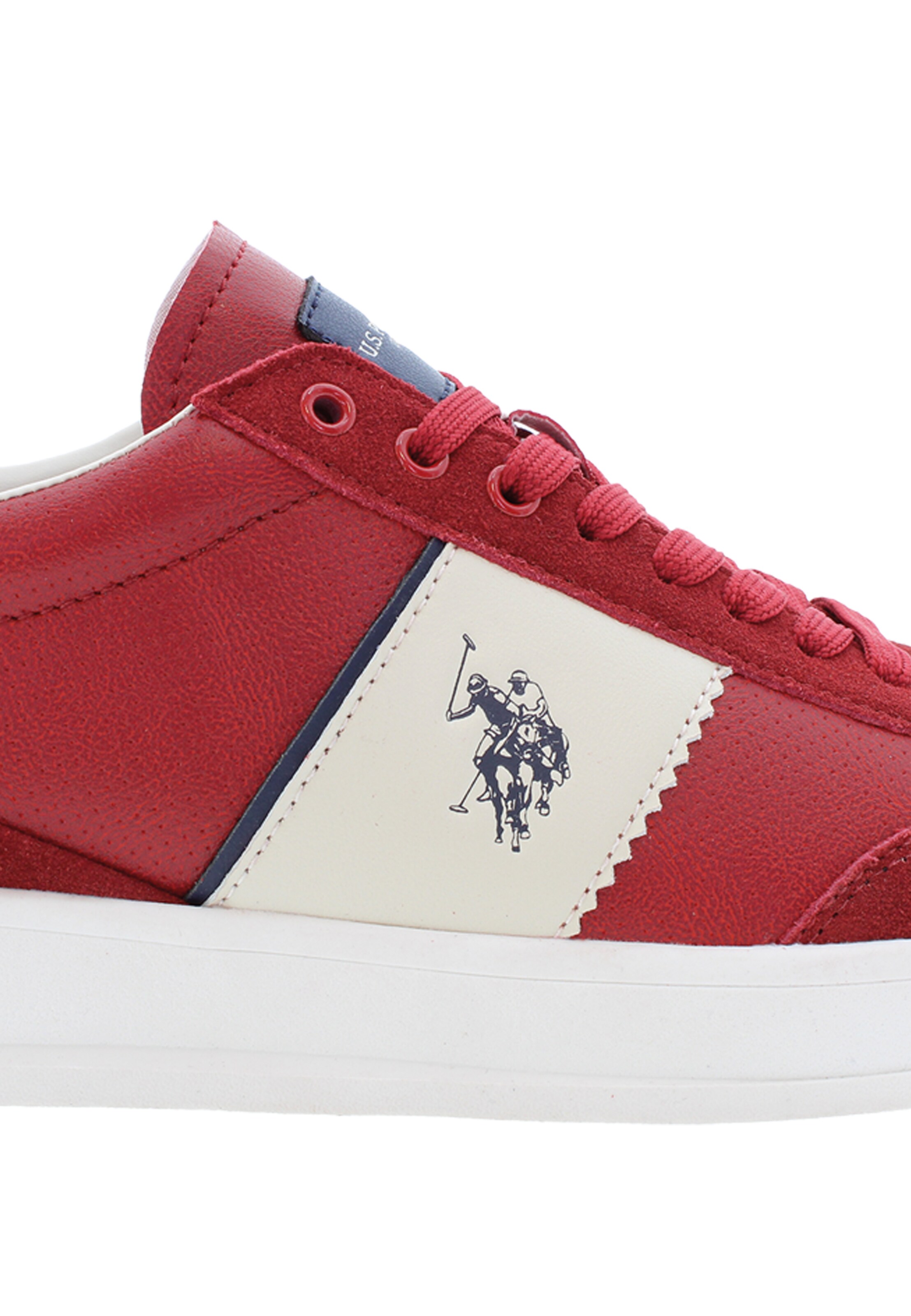 U.S. POLO ASSN. Sneakers laag 'Campy' in Rood