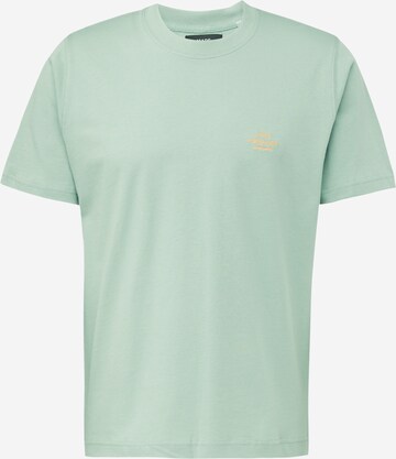 T-Shirt MADS NORGAARD COPENHAGEN en vert : devant