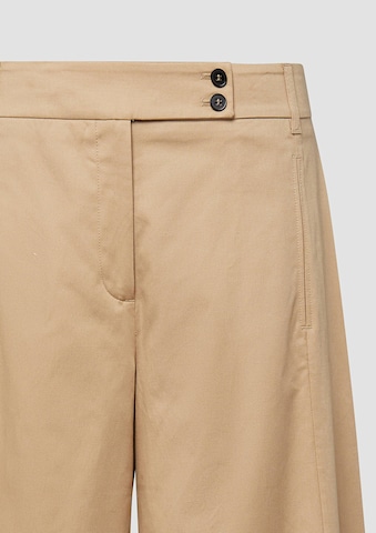 s.OliverWide Leg/ Široke nogavice Hlače - smeđa boja