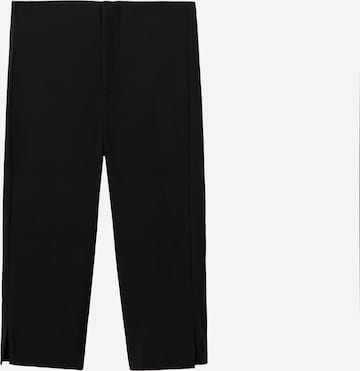 Slimfit Pantaloni 'PICCOLA' de la MANGO pe negru: față