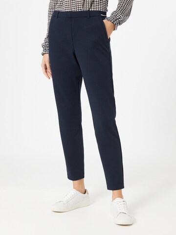 Coupe slim Pantalon 'Mia' TOM TAILOR en bleu : devant