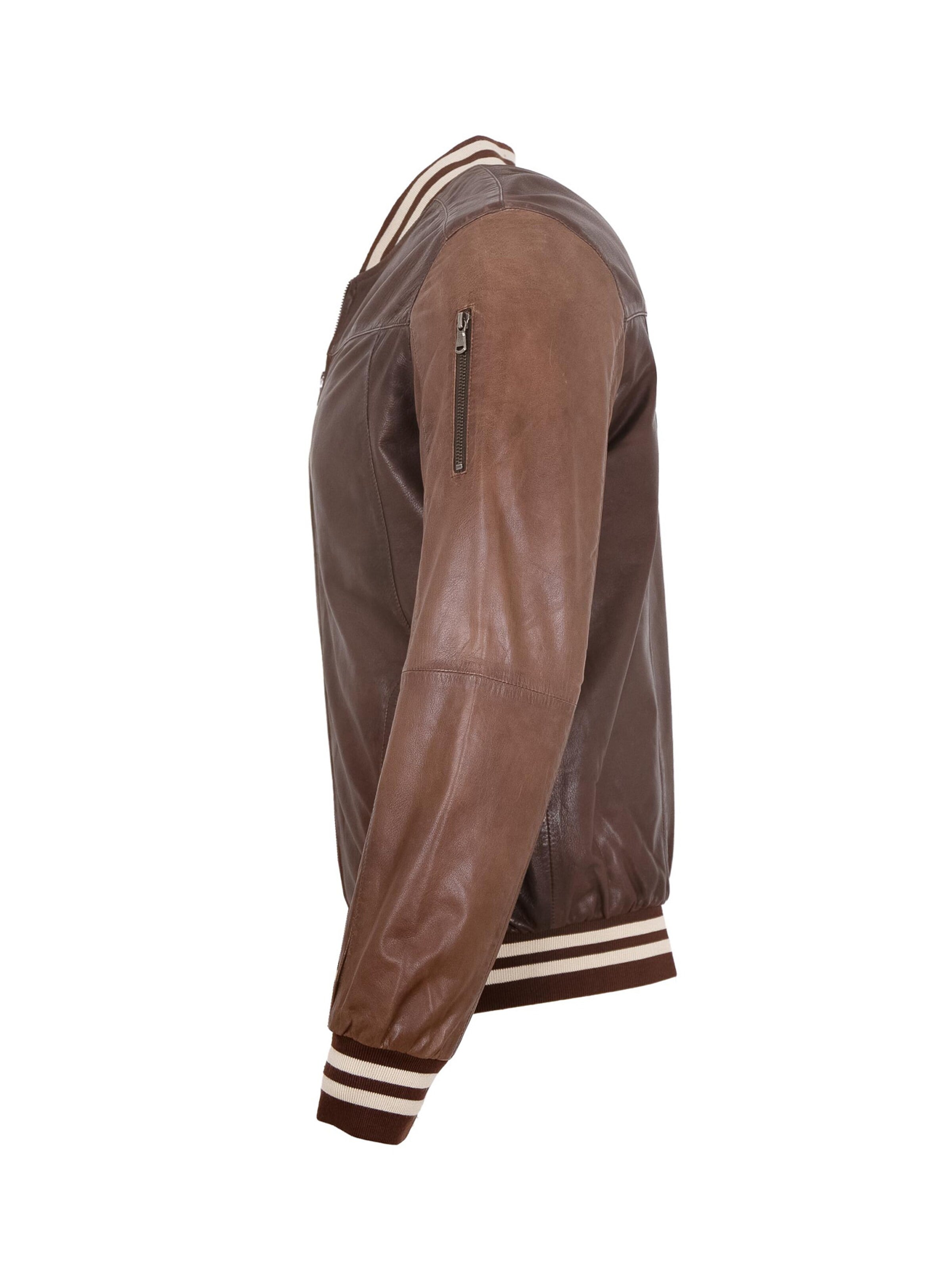 Giacca di mezza stagione 'HJM-89 Collage' di MADDOX in marrone
