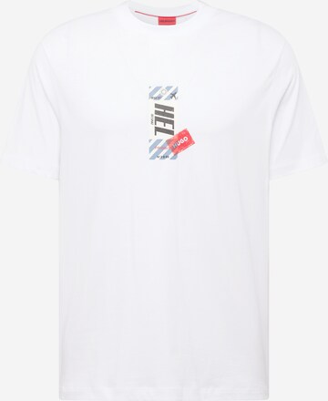 T-Shirt 'Ditroso' HUGO en blanc : devant