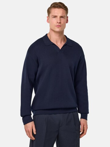 Pull-over Boggi Milano en bleu : devant