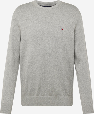 Pull-over 'ESSENTIAL' TOMMY HILFIGER en gris : devant